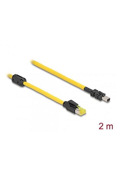 DELOCK Cablu 81251, RJ45 Cat.6 la Mini I/O 8 pini forma de D tip 2, lungime 2...