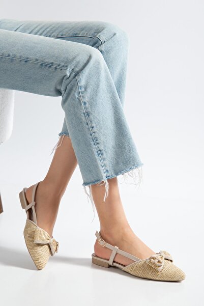 SUİNS SHOES Pantofi de balerină pentru femei Suins Tesia Model Fiyonklu