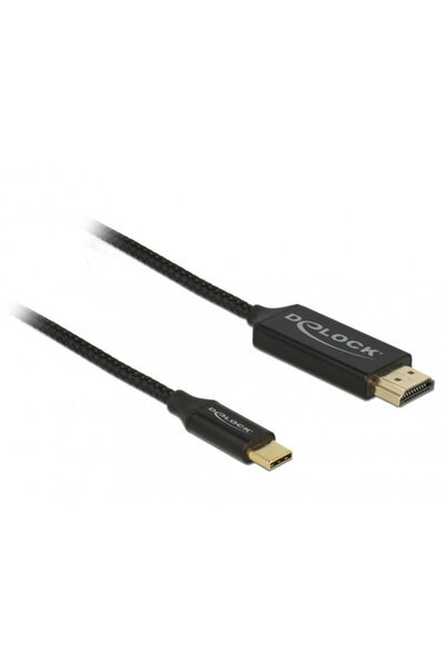 DELOCK Cablu USB-C la HDMI (DP Alt Mode) 4K 60Hz T-T 1m coaxial, 84904