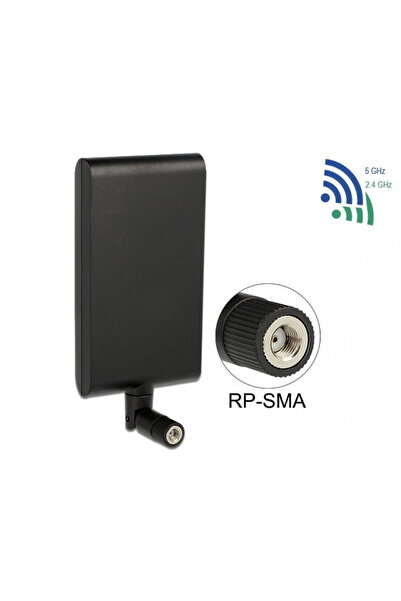 DELOCK Antenă WLAN 802.11 ac/a/h/b/g/n RP-SMA 7,5 ~ 10 dBi Direcțională cu ar...