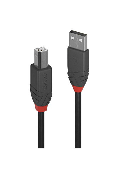 LİNDY Cablu USB A-USB B Anthra , 1m , negru