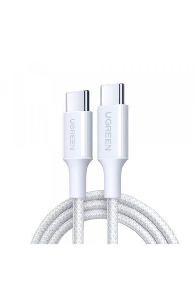 Ugreen USB-C Data and Charging Cable - USB-C L501, 60W, 1m, White
