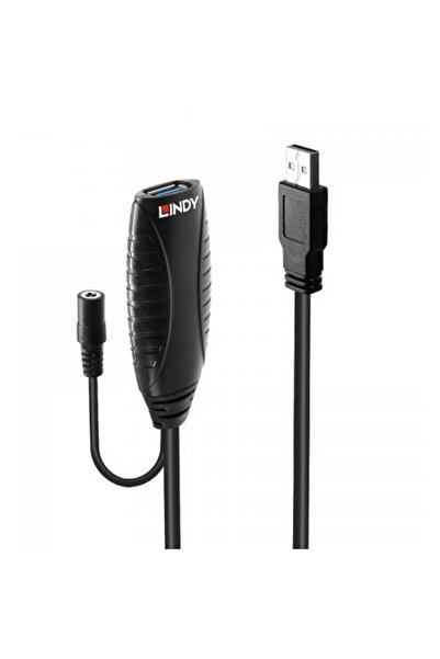 LİNDY Cablu extensie LY-43156, USB 3.0 male - USB 3.0 female, 10m, Negru