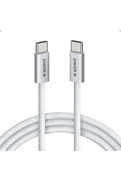 Anker Cablu Zolo USB-C la USB-C, 240W, braided, 1m, Alb