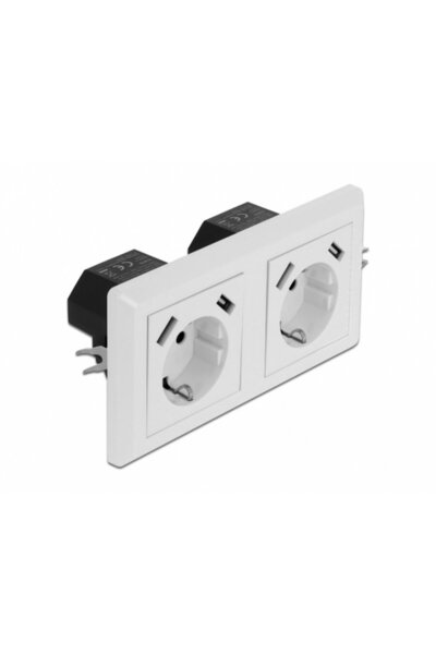 DELOCK Priza perete dubla + 4 x USB 2.8A, 11475