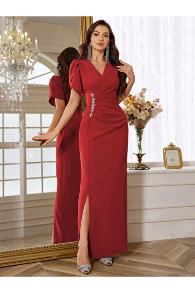 FRESCO SCARFS Women's Short Sleeve Double Breasted Collar Waist Floral Access...