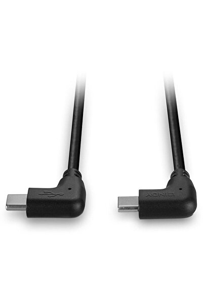 LİNDY Cablu de date 32009, USB-C male - USB-C male, 1m, Black