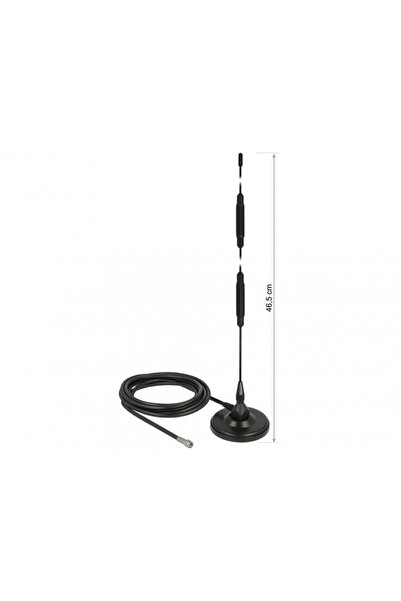 DELOCK Antena fixa LTE SMA plug 7 dBi omnidirectionala cu baza magentica RG-5...