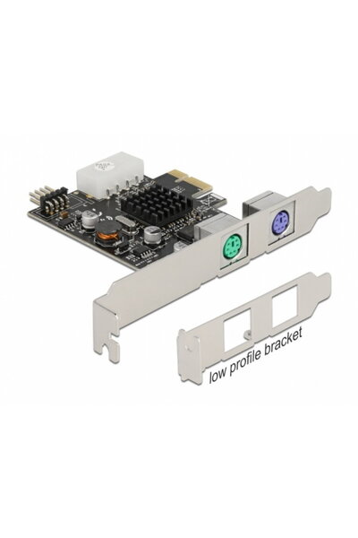 DELOCK PCI Express cu 2 x PS/2 si pin Header USB 9 pini, 90049