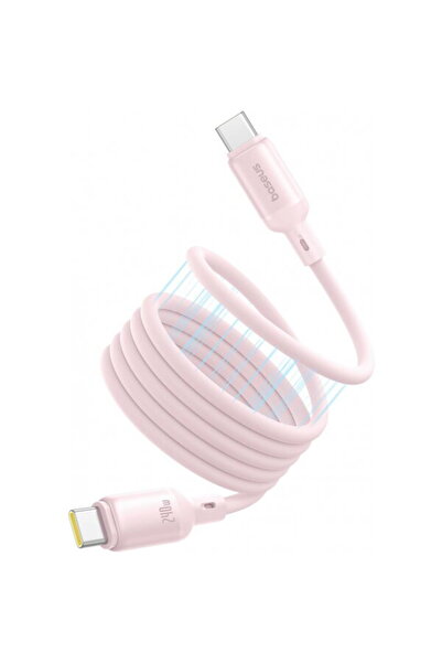 Baseus USB-C - USB-C PicoGo Data and Charging Cable, 240W, 1m, Pink P10376800...