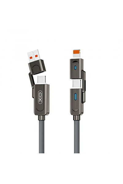XO Design USB-C / USB-A - USB-C / Lightning NB275 2in1 Data and Charging Cabl...