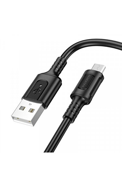 Borofone Cablu Date si Incarcare USB-A - microUSB BX111 Feliz, 18W, 1m, Negru