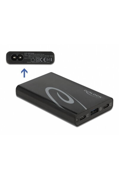 DELOCK Incarcator priza 2 x USB type-C PD 3.0 + 1 x USB-A 60W, 41453