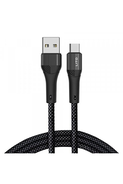 Lito Cablu Date si Incarcare USB-A - USB-C LD14, 60W, 1m, Negru