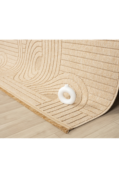 SEYRAN HALI Hav Dust-Proof Modern Sisal Living Room Carpet Ethnic Model