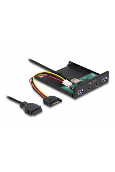 DELOCK Front panel 3.5" USB 3.2 Gen1 cu 2 x USB Type-C + 2 x USB-A, 64155