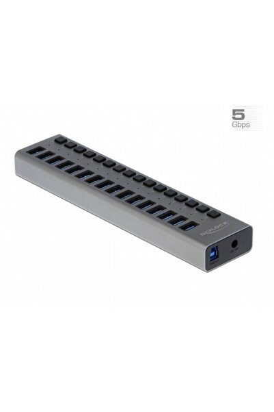 DELOCK HUB cu 16 porturi USB 3.0 + Switch On/Off, 63739