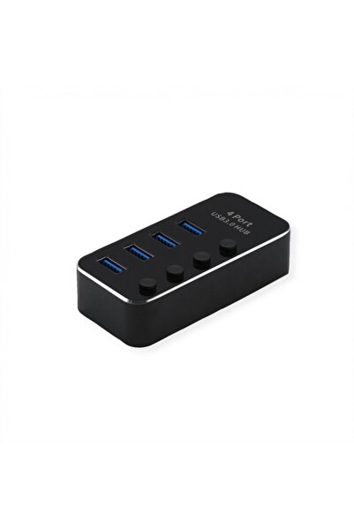 Roline HUB USB 3.2 Gen1 cu 4 porturi USB-A cu comutator Pornit/Oprit, 14.02.5056