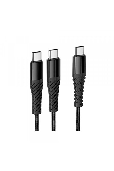 hoco. Cablu Incarcare USB-C - 2 x USB-C HOCO X123, 10W, 1m, Negru
