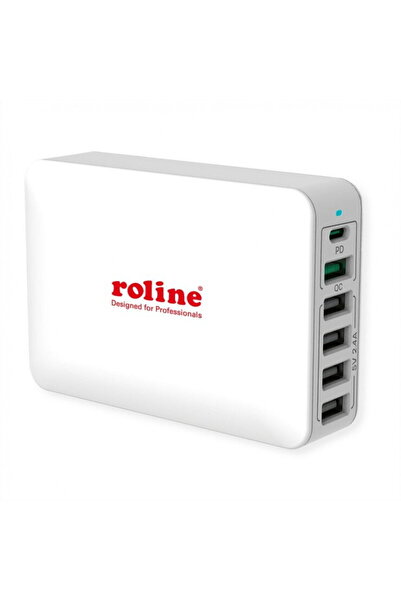 Roline Incarcator priza 4 x USB-A, 1 x USB-C, 1 x USB-A QC3.0 60W, 19.11.1055