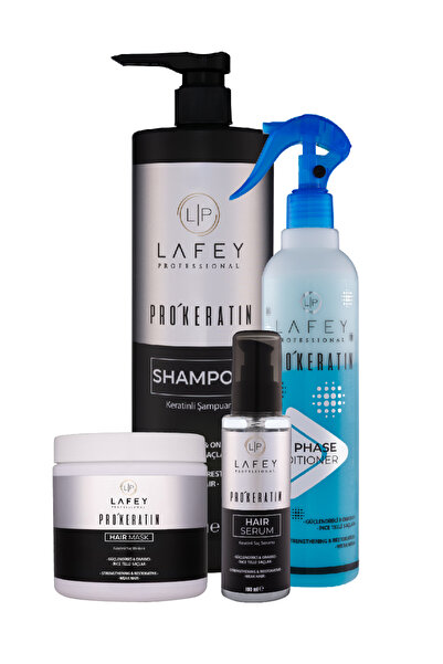 Lafey Professional PROKERATIN Keratin Destekli & Onarıcı Etkili Saç Bakım Seti