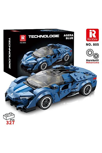 REOBRIX Creator 805 Koenigsegg Agera Mavi Spor Araba Yaratıcı Yapı Blok Seti ...
