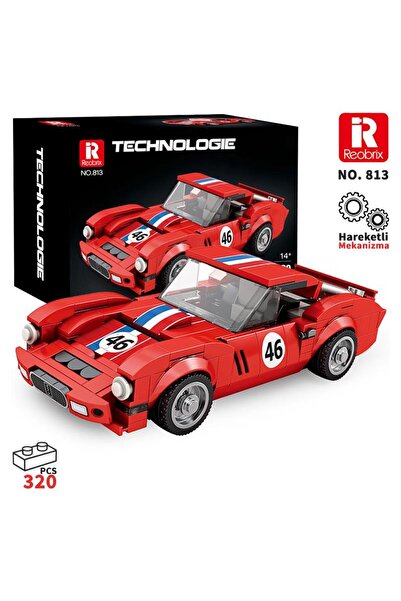 REOBRIX Creator 813 Ferrari 250 GTO Spor Araba Yaratıcı Yapı Blok Seti Buildi...