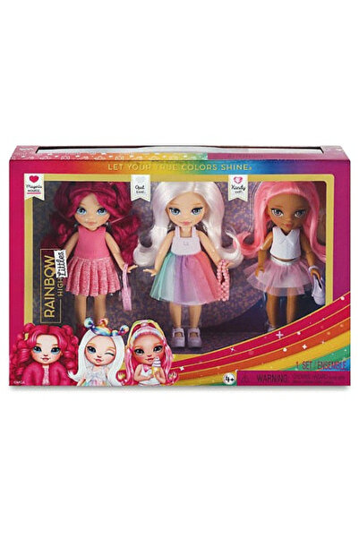 Rainbow Set 3 Elegant Schoolgirl Dolls Dash High Littles – Magenta Monroe, Op...