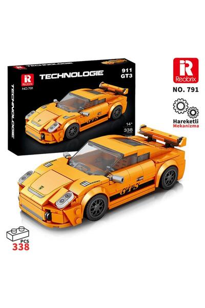 REOBRIX Creator 791 Porsche 911 GT3 Spor Araba Yaratıcı Yapı Blok Seti Buildi...