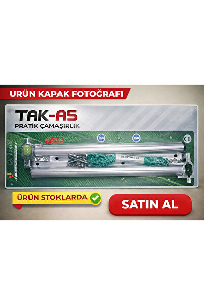 Kaya Yapı Nalbur Küpeşte çamaşır askılığı KARE paslanmaz