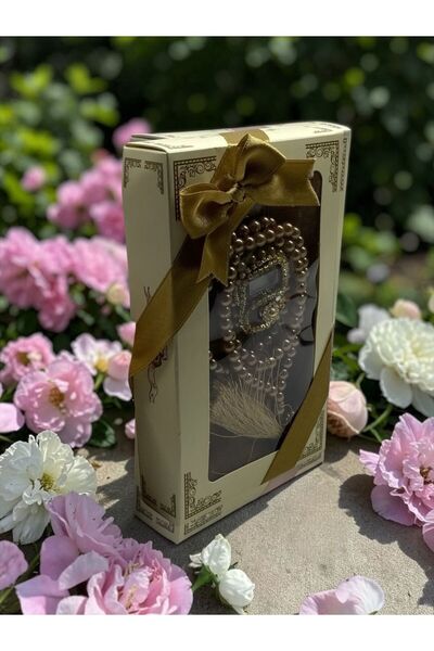 Altınoluk Haremia Special Boxed Gift Set, Pearl Prayer Beads, Stone Zikirmati...