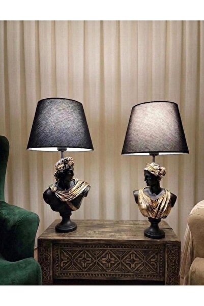 Mirsa Global Decorative Greek God Diana Apollo 2 Model Lampshade Figurine