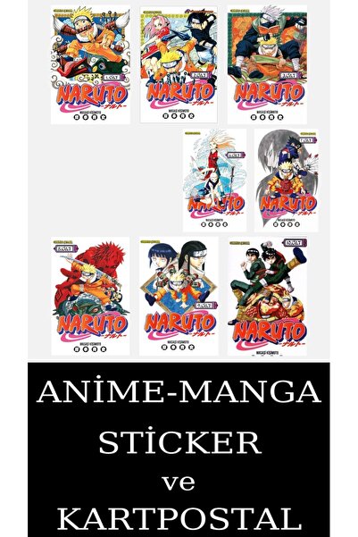 Gerekli Şeyler Yayıncılık Naruto 1-2-3-6-7-8-9-10 Manga Seti (8 KİTAP) / Anim...