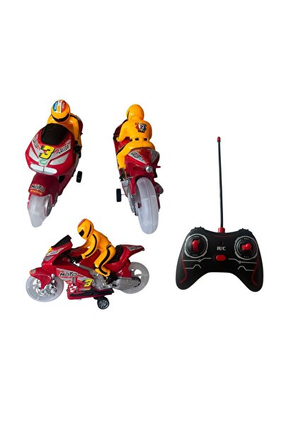 ADIRI SHOP Motocicletă cu telecomandă R/C Moto Racing, 4 canale, rotație 360°...