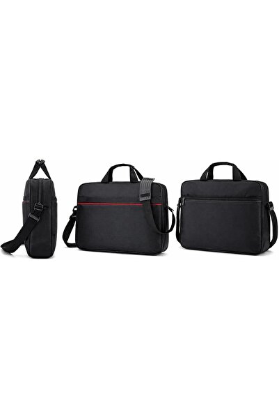 Generic Laptop Bag for 15.6 Inch Devices, Black with Red Line