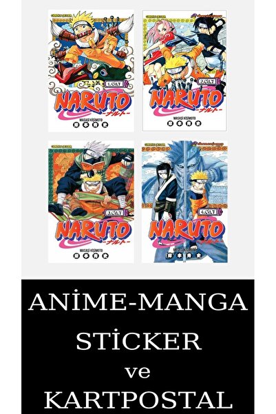 Gerekli Şeyler Yayıncılık Naruto 1-2-3-4 Manga Seti (4 KİTAP) / Anime-Manga S...