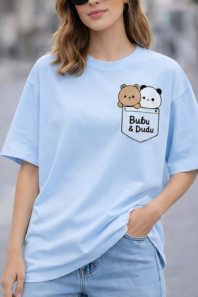 ArtYus Bubu & Dudu Printed Unisex Oversize T-Shirt – Cotton Crew Neck Casual ...