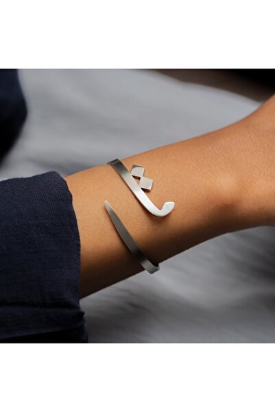 HUROOFY Letter t (t) Bracelet in Silver Color