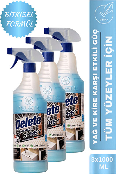 Delete Etkili Çok Amaçlı Temizlik Spreyi - Yağ, Kir Ve Leke Çözücü Avantajlı ...