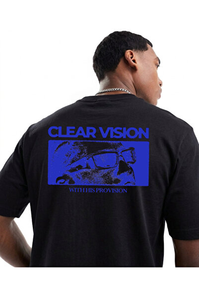 LORVEX Υπερμεγέθη μπλουζάκι unisex από 100% βαμβάκι με στάμπα, άνετη εφαρμογή