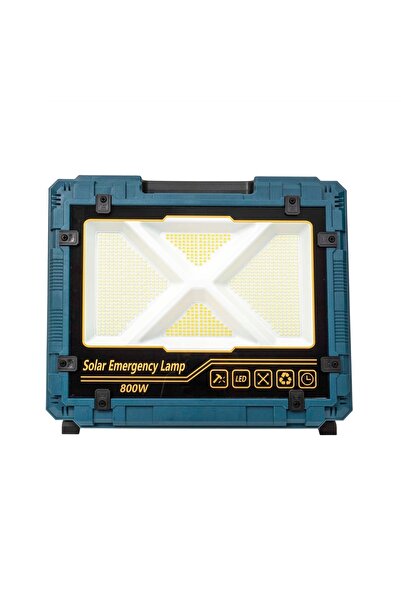 FOXMAG24 Προβολέας LED με ηλιακή και USB φόρτιση, 800W, ενσωματωμένο και αποσ...