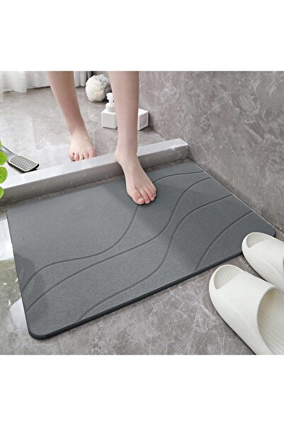 Dotail Pinkrin Diatomite Bath Mat, 60 x 40 cm, quick-absorbing, dries instant...