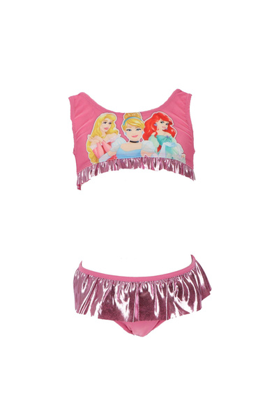 DİSNEY PRİNCESS 2-piece swimsuit for girls with ruffles, Disney Princesses Pink