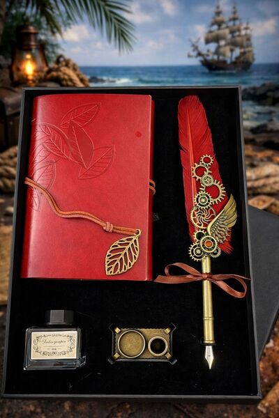 EMKSHOP Ink Dip Pen and Notebook Set