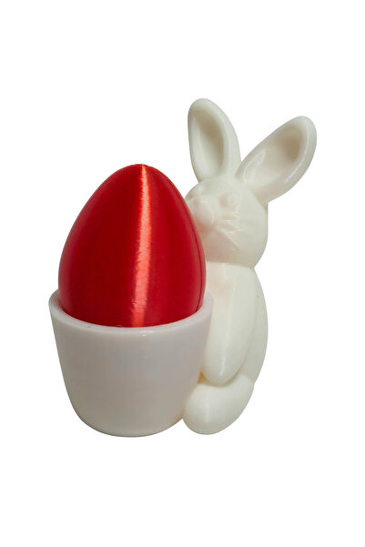Fresh Candles Colorful Bunny with Red Egg – 3D Print