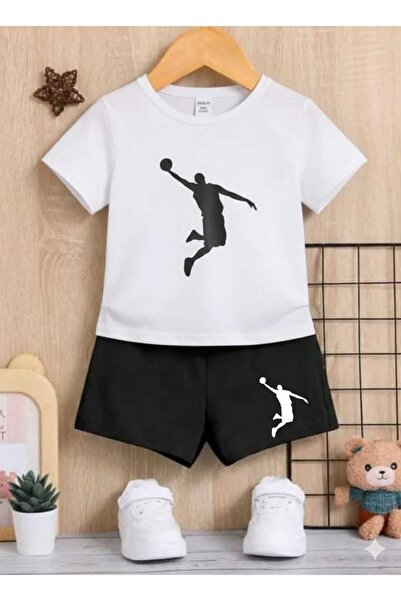 Nice Clothes ΚΑΛΟΚΑΙΡΙΝΟ ΠΑΙΔΙΚΟ ΣΕΤ ΜΠΛΟΥΖΑΚΙ-ΣΟΡΤΣ UNISEX (ΜΕ ΣΤΑΜΠΑ ΜΠΑΣΚΕΤ)