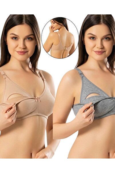 cicial 2-Pack Women's Cotton Nursing Bras