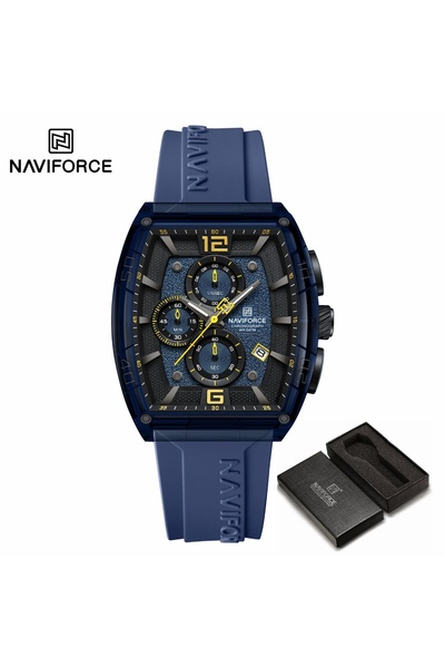Naviforce Erkek Kol Saati Mavi Silikon Kayışlı 9902