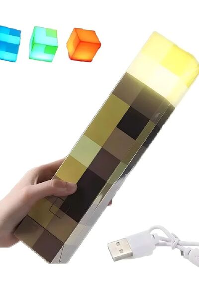 Dotail Night Light, Axroad Mall, Minecraft, Rechargeable USB, 4 Lighting Colors