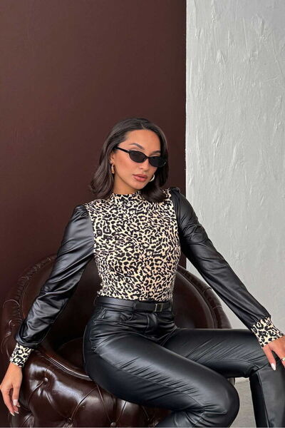 VERYMODA K. Leopard Leopard Patterned Blouse |   F1816